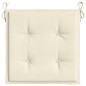 Gartenstuhl-Kissen 6 Stk. Creme 40x40x3 cm Oxford-Gewebe Gartenstuhl-Kissen 6 Stk. Creme 40x40x3 cm Oxford-Gewebe