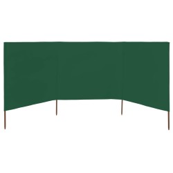 vidaXL 3-teiliges Windschutzgewebe 400 x 120 cm Grün