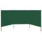 vidaXL 3-teiliges Windschutzgewebe 400 x 120 cm Grün vidaXL 3-teiliges Windschutzgewebe 400 x 120 cm Grün