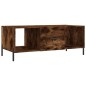 vidaXL Couchtisch Räuchereiche 102x50x40 cm Holzwerkstoff vidaXL Couchtisch Räuchereiche 102x50x40 cm Holzwerkstoff