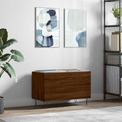 vidaXL Plattenschrank Braun Eichen-Optik 74,5x38x48 cm Holzwerkstoff