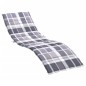 Sonnenliegen-Auflage Grau Karomuster 200x60x3 cm Oxford-Gewebe Sonnenliegen-Auflage Grau Karomuster 200x60x3 cm Oxford-Gewebe