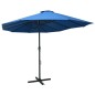 vidaXL Sonnenschirm mit Aluminium-Mast 460x270 cm Blau vidaXL Sonnenschirm mit Aluminium-Mast 460x270 cm Blau