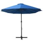 vidaXL Sonnenschirm mit Aluminium-Mast 460x270 cm Blau vidaXL Sonnenschirm mit Aluminium-Mast 460x270 cm Blau