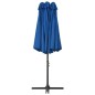 vidaXL Sonnenschirm mit Aluminium-Mast 460x270 cm Blau vidaXL Sonnenschirm mit Aluminium-Mast 460x270 cm Blau