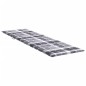 Sonnenliegen-Auflage Grau Karomuster 200x60x3 cm Oxford-Gewebe Sonnenliegen-Auflage Grau Karomuster 200x60x3 cm Oxford-Gewebe