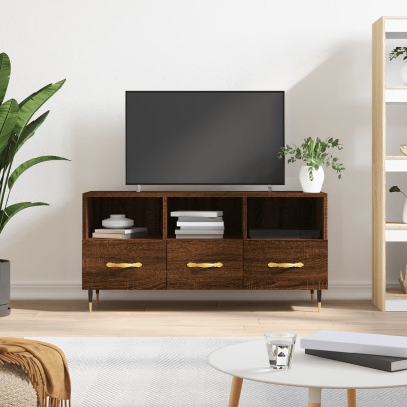 vidaXL TV-Schrank Braun Eichen-Optik 102x36x50 cm Holzwerkstoff vidaXL TV-Schrank Braun Eichen-Optik 102x36x50 cm Holzwerkstoff