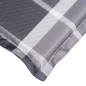 Sonnenliegen-Auflage Grau Karomuster 200x60x3 cm Oxford-Gewebe Sonnenliegen-Auflage Grau Karomuster 200x60x3 cm Oxford-Gewebe