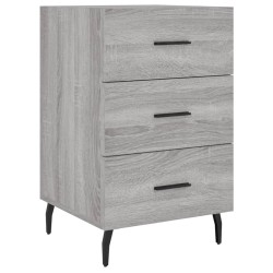 vidaXL Nachttisch Grau Sonoma 40x40x66 cm Holzwerkstoff