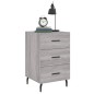 vidaXL Nachttisch Grau Sonoma 40x40x66 cm Holzwerkstoff vidaXL Nachttisch Grau Sonoma 40x40x66 cm Holzwerkstoff
