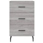 vidaXL Nachttisch Grau Sonoma 40x40x66 cm Holzwerkstoff vidaXL Nachttisch Grau Sonoma 40x40x66 cm Holzwerkstoff