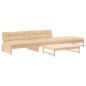 vidaXL 4-tlg. Garten-Lounge-Set mit Kissen Massivholz vidaXL 4-tlg. Garten-Lounge-Set mit Kissen Massivholz