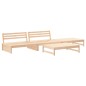 vidaXL 4-tlg. Garten-Lounge-Set mit Kissen Massivholz vidaXL 4-tlg. Garten-Lounge-Set mit Kissen Massivholz