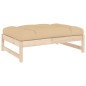 vidaXL 4-tlg. Garten-Lounge-Set mit Kissen Massivholz vidaXL 4-tlg. Garten-Lounge-Set mit Kissen Massivholz