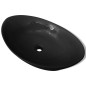 Luxuriöses Keramik Waschbecken Oval Schwarz Luxuriöses Keramik Waschbecken Oval Schwarz