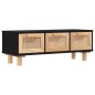 vidaXL Couchtisch Schwarz 80x40x30 cm Holzwerkstoff Massivholz Kiefer vidaXL Couchtisch Schwarz 80x40x30 cm Holzwerkstoff Massivholz Kiefer