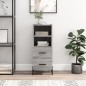 vidaXL Sideboard Grau Sonoma 34,5x34x90 cm Holzwerkstoff vidaXL Sideboard Grau Sonoma 34,5x34x90 cm Holzwerkstoff