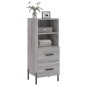 vidaXL Sideboard Grau Sonoma 34,5x34x90 cm Holzwerkstoff vidaXL Sideboard Grau Sonoma 34,5x34x90 cm Holzwerkstoff