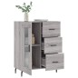 vidaXL Sideboard Grau Sonoma 69,5x34x90 cm Holzwerkstoff vidaXL Sideboard Grau Sonoma 69,5x34x90 cm Holzwerkstoff