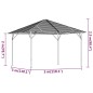 vidaXL Pavillon mit Dach 3x3 m Anthrazit vidaXL Pavillon mit Dach 3x3 m Anthrazit