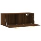 vidaXL Wandschrank Braun Eichen-Optik 100x36,5x35 cm Holzwerkstoff