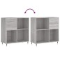 vidaXL Plattenschrank Grau Sonoma 84,5x38x89 cm Holzwerkstoff vidaXL Plattenschrank Grau Sonoma 84,5x38x89 cm Holzwerkstoff