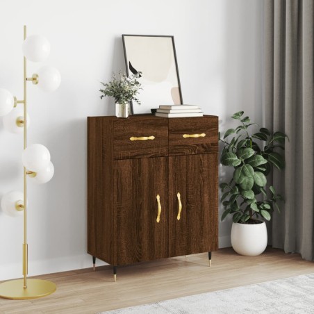 vidaXL Sideboard Braun Eichen-Optik 69,5x34x90 cm Holzwerkstoff