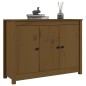 vidaXL Sideboard Honigbraun 100x35x74 cm Massivholz Kiefer vidaXL Sideboard Honigbraun 100x35x74 cm Massivholz Kiefer