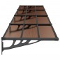 vidaXL Türvordach Schwarz 396x90 cm Polycarbonat vidaXL Türvordach Schwarz 396x90 cm Polycarbonat