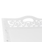 vidaXL Serviertisch/Beistelltisch mit Tablett Weiß vidaXL Serviertisch/Beistelltisch mit Tablett Weiß