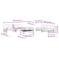 vidaXL 6-tlg. Garten-Lounge-Set mit Kissen Schwarz Massivholz vidaXL 6-tlg. Garten-Lounge-Set mit Kissen Schwarz Massivholz