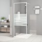 vidaXL Duschwand für Begehbare Dusche Weiß 80x195 cm ESG-Klarglas vidaXL Duschwand für Begehbare Dusche Weiß 80x195 cm ESG-Klarglas