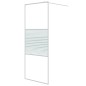 vidaXL Duschwand für Begehbare Dusche Weiß 80x195 cm ESG-Klarglas vidaXL Duschwand für Begehbare Dusche Weiß 80x195 cm ESG-Klarglas