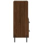 vidaXL Sideboard Braun Eichen-Optik 34,5x34x90 cm Holzwerkstoff