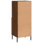 vidaXL Sideboard Braun Eichen-Optik 34,5x34x90 cm Holzwerkstoff