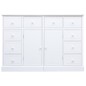 vidaXL Sideboard mit 10 Schubladen Weiß 113 x 30 x 79 cm Holz vidaXL Sideboard mit 10 Schubladen Weiß 113 x 30 x 79 cm Holz