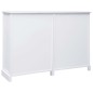 vidaXL Sideboard mit 10 Schubladen Weiß 113 x 30 x 79 cm Holz vidaXL Sideboard mit 10 Schubladen Weiß 113 x 30 x 79 cm Holz