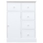 vidaXL Sideboard mit 10 Schubladen Weiß 113 x 30 x 79 cm Holz vidaXL Sideboard mit 10 Schubladen Weiß 113 x 30 x 79 cm Holz