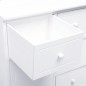 vidaXL Sideboard mit 10 Schubladen Weiß 113 x 30 x 79 cm Holz vidaXL Sideboard mit 10 Schubladen Weiß 113 x 30 x 79 cm Holz