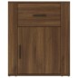 vidaXL Nachttisch Braun Eichen-Optik 50x36x60 cm Holzwerkstoff vidaXL Nachttisch Braun Eichen-Optik 50x36x60 cm Holzwerkstoff