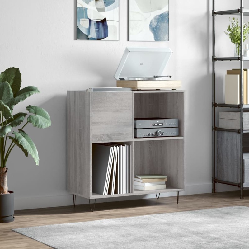 vidaXL Plattenschrank Grau Sonoma 84,5x38x89 cm Holzwerkstoff vidaXL Plattenschrank Grau Sonoma 84,5x38x89 cm Holzwerkstoff