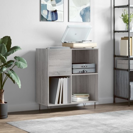 vidaXL Plattenschrank Grau Sonoma 84,5x38x89 cm Holzwerkstoff