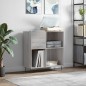 vidaXL Plattenschrank Grau Sonoma 84,5x38x89 cm Holzwerkstoff vidaXL Plattenschrank Grau Sonoma 84,5x38x89 cm Holzwerkstoff