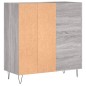 vidaXL Plattenschrank Grau Sonoma 84,5x38x89 cm Holzwerkstoff vidaXL Plattenschrank Grau Sonoma 84,5x38x89 cm Holzwerkstoff