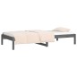 vidaXL Tagesbett Grau 90x200 cm Massivholz Kiefer vidaXL Tagesbett Grau 90x200 cm Massivholz Kiefer
