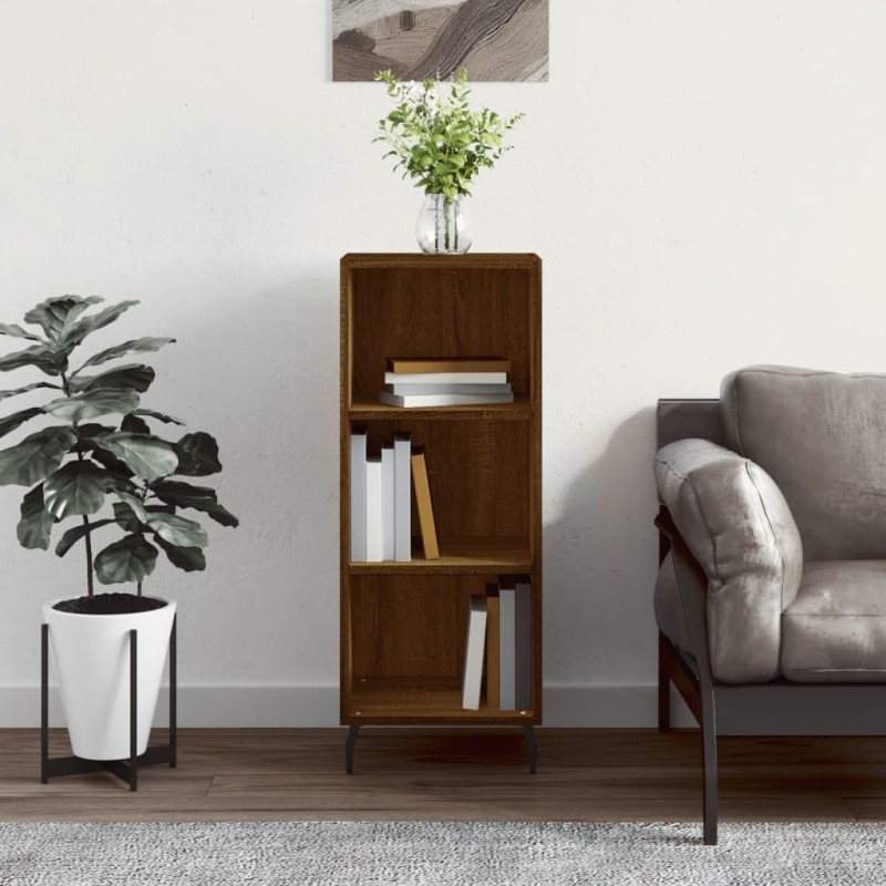 vidaXL Sideboard Braun Eichen-Optik 34,5x32,5x90 cm Holzwerkstoff vidaXL Sideboard Braun Eichen-Optik 34,5x32,5x90 cm Holzwerkstoff