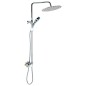 vidaXL Doppelkopf-Duschset mit Thermostat Edelstahl vidaXL Doppelkopf-Duschset mit Thermostat Edelstahl