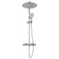 vidaXL Doppelkopf-Duschset mit Thermostat Edelstahl vidaXL Doppelkopf-Duschset mit Thermostat Edelstahl