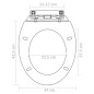 vidaXL Toilettensitze mit Absenkautomatik 2 Stk. Kunststoff Weiß vidaXL Toilettensitze mit Absenkautomatik 2 Stk. Kunststoff Weiß