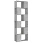 vidaXL Bücherregal Raumteiler Betongrau 60x24x186 cm Holzwerkstoff vidaXL Bücherregal Raumteiler Betongrau 60x24x186 cm Holzwerkstoff